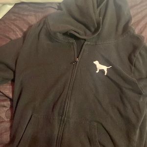 pink hoodie